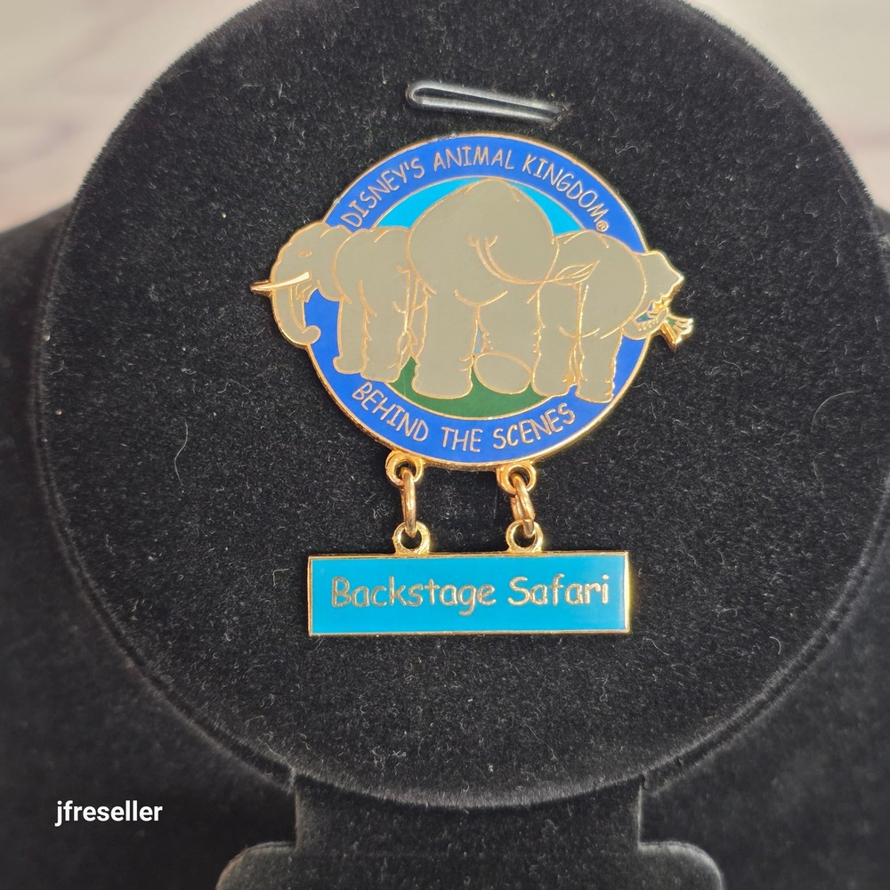 Disney Animal Kingdom Backstage Safari Elephant Dangle Pin 2006 Official Trading